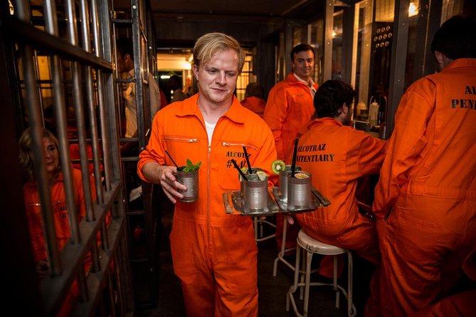 Alcotraz Prison Cocktail Experience in London - Cells, guards, and the Warden’s office