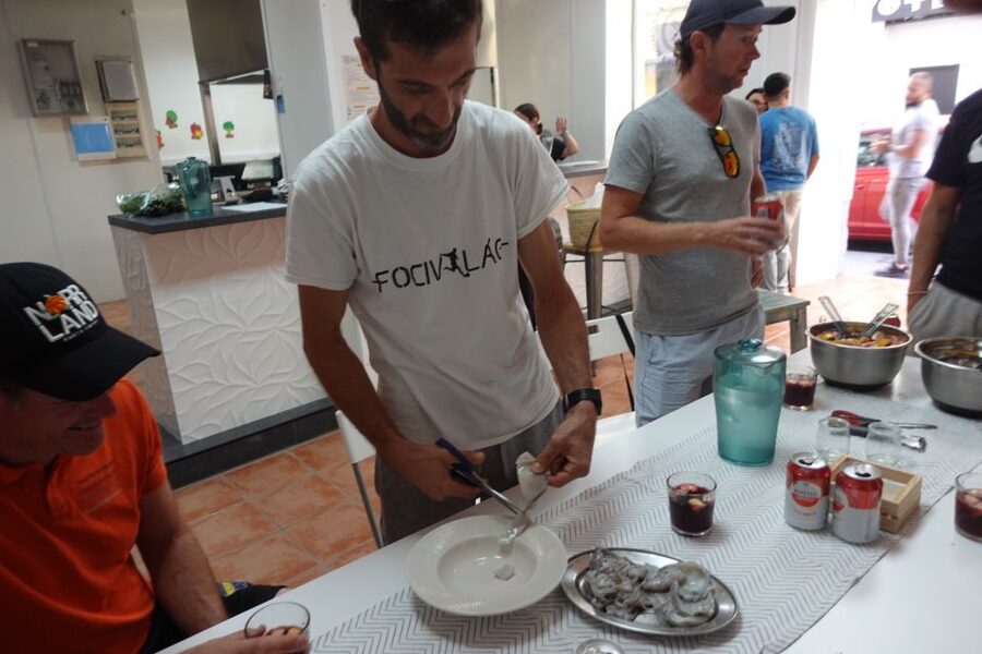 Alicante: Paella & Sangria Class with Tapas and Market Visit - Making sangria while the paella cooks