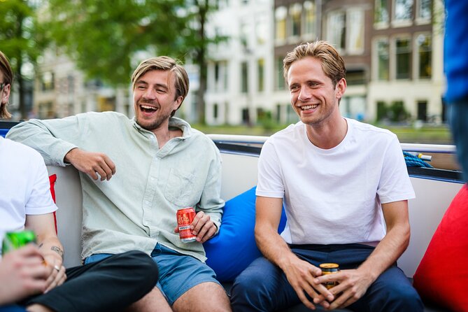 Amsterdam: Canal Booze Cruise with Unlimited Drinks Option - Amsterdam Light Festival views after dark