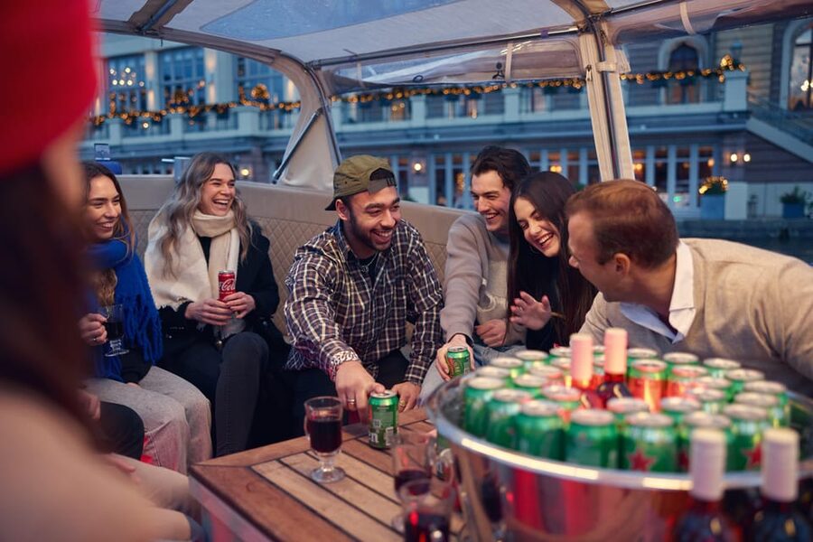 Amsterdam: Covered Canal Booze Cruise with Unlimited Drinks - The $18 price and the open bar choice