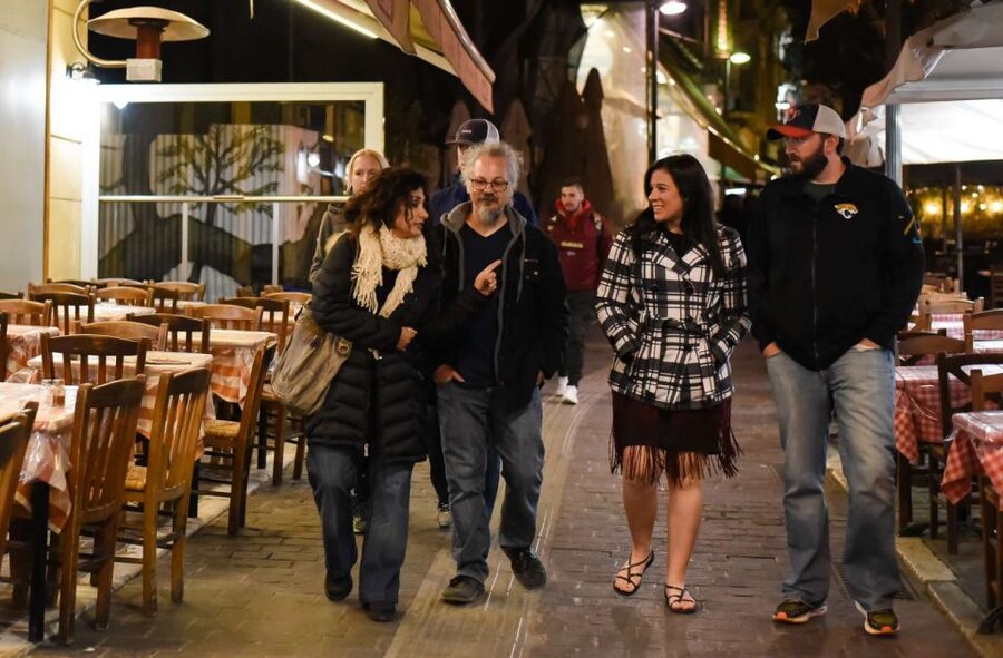 Athens: Premium Food and Wine Tasting Tour in the evening - The full Greek dinner