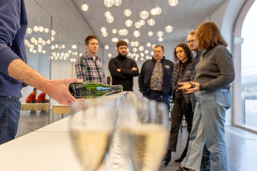 Aÿ-Champagne: Pressoria Champagne Museum with Tasting - The tasting: two Champagnes with a view