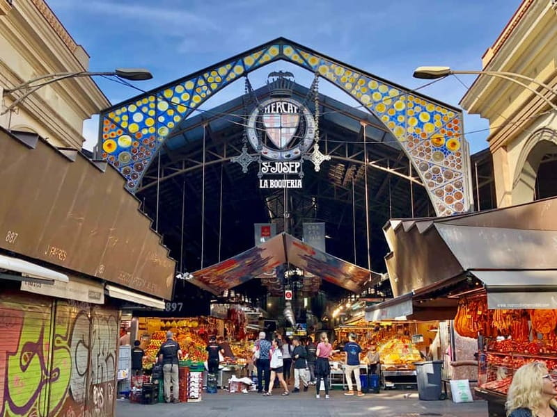 Barcelona: Markets Tour With Food and Wine Tasting Upgrade - La Rambla: a former market route with plenty to see