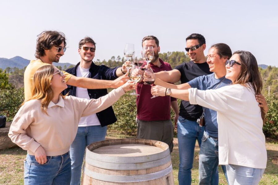 Barcelona: Montserrat, Winery Tour & Lunch with Wine Tasting - A 45-minute introduction to Santa Maria de Montserrat