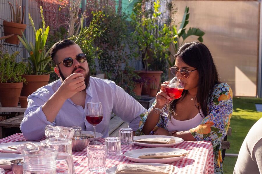 Barcelona: Rooftop Paella Cooking Class with Sangria - Meeting the host behind the blue door