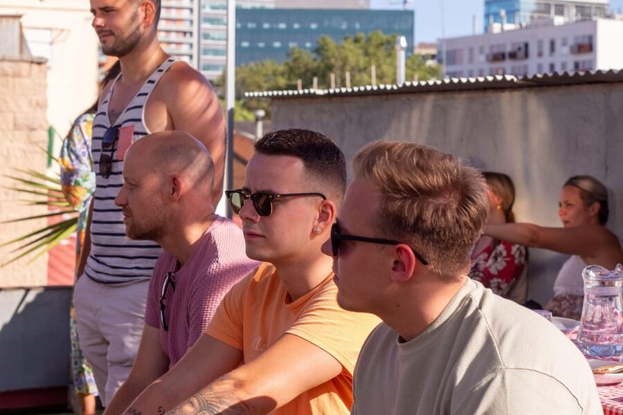 Barcelona: Rooftop Paella Cooking Class with Sangria - Learning the story behind paella