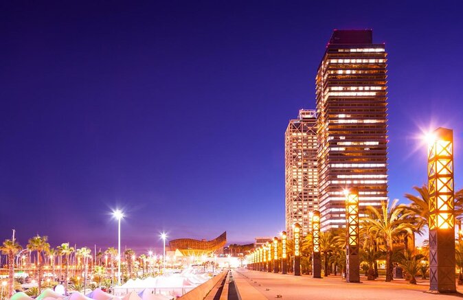 Barcelona Sunset Cruise with Open Bar of Cava and Snacks - Barcelona’s shoreline from the water