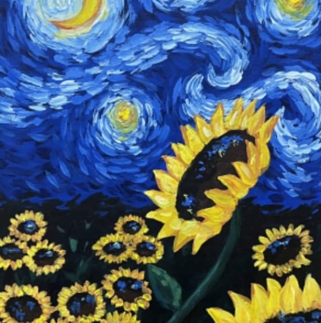 Barcelona: Wine and Van Gogh Paint and Sip Painting Class - Key points at a glance