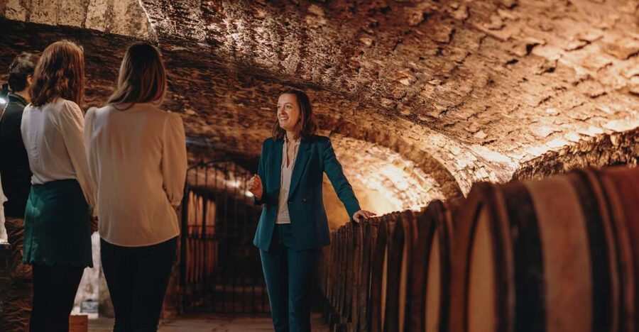 Beaune: Maison Champy Guided Cellar Tour with Wine Tasting - Walking through the 15th century cellars