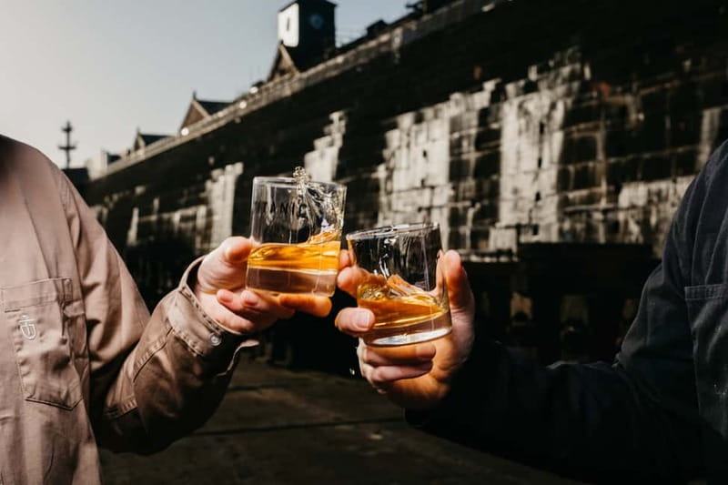 Belfast: Titanic Distillers Premium Tour and Whiskey Tasting - Walking down 66 steps into the graving dock