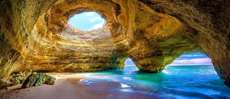 Benagil Caves Full Circuit Happy Hour - Small beaches, fishing life, and changing rock
