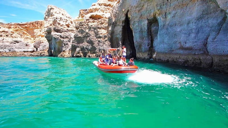 Benagil Caves Full Circuit Happy Hour - Fort Santa Catarina and Ferragudo Castle