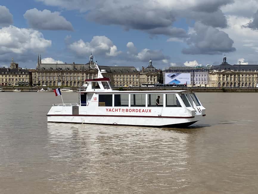 Bordeaux: River Garonne Cruise with Glass of Wine and Canelé - Toward the Nouveau Stade and Back Along the Garonne
