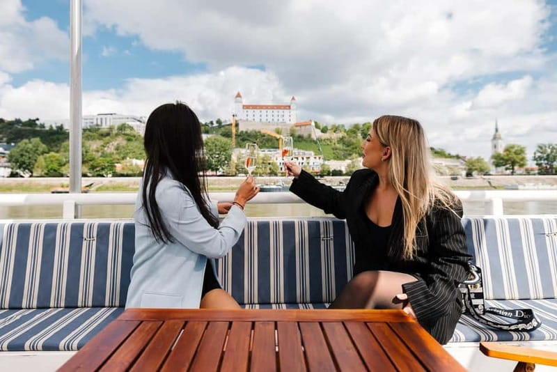 Bratislava: Panorama Cruise with Unlimited Prosecco - Leaving the riverfront and seeing Bratislava from below
