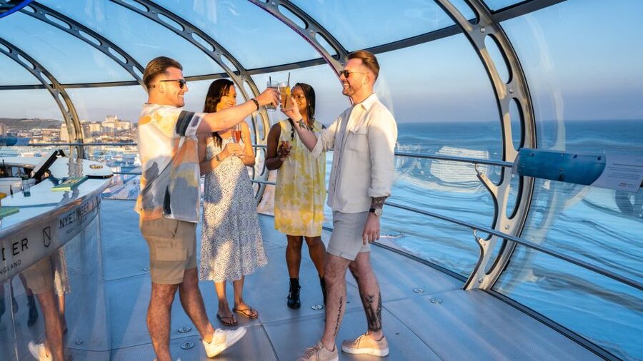 Brighton: i360 Entry & Champagne (Soft Drink for Under 18s) - Lanson Champagne and other drinks