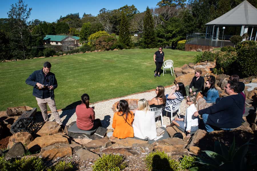 Brisbane: Boutique Winery Tour with Gourmet Lunch - Witches Falls Winery and time to taste