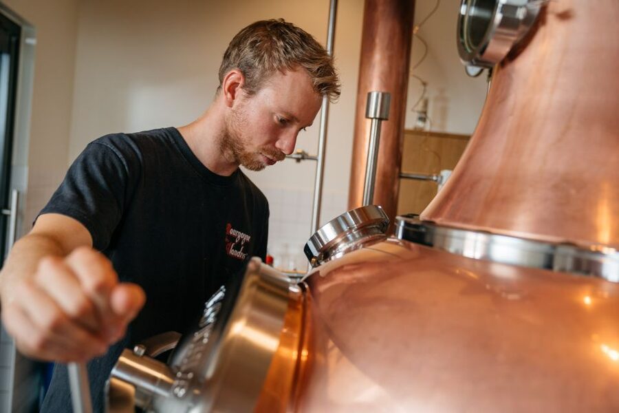 Bruges: Bourgogne des Flandres Brewery and Distillery Visit - The loft, the smells, and the view