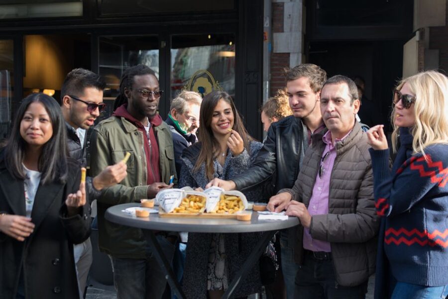 Brussels: Belgian Chocolate, Beer, and Fries Tasting Tour - A compact route with a useful focus