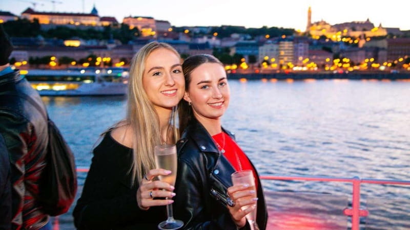 Budapest: Sip and Sail River Cruise with Unlimited Prosecco - Liberty Bridge, Petofi Bridge, and the southern route