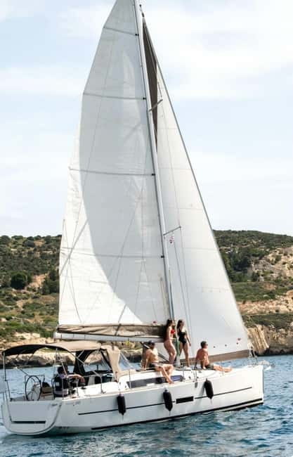 Cagliari: Catamaran Tour, Swimming, Snorkeling, & Prosecco - Cala Mosca: your first chance to swim