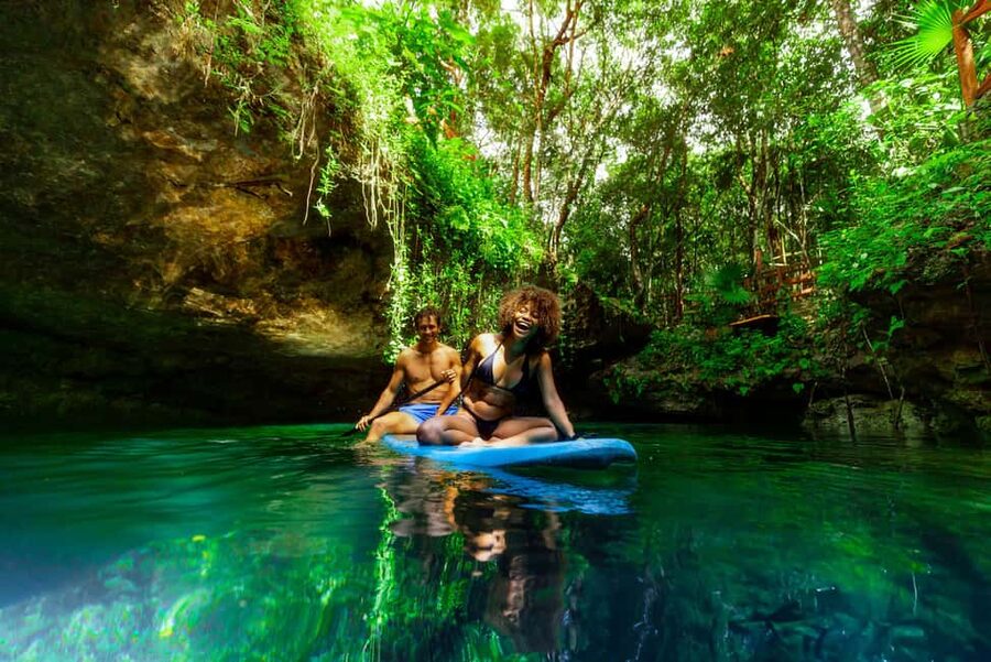 Cancún: Cenotes Adventure with Tequila Tasting & Mayan Snack - Three cenotes in the Yucatan jungle