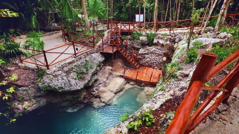 Cancún: Cenotes Adventure with Tequila Tasting & Mayan Snack - Zipline rides and the jumping platform