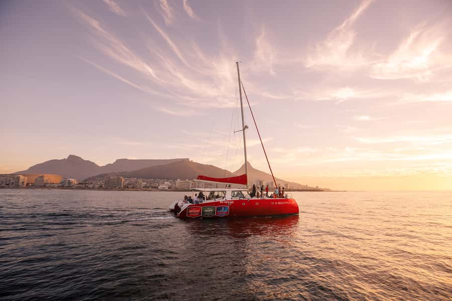 Cape Town: Catamaran Champagne Sunset Cruise - The Atlantic seaboard toward Clifton Beach