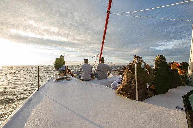 Catamaran Sunset Champagne Cruise Cape Town - A welcome drink before the sun drops