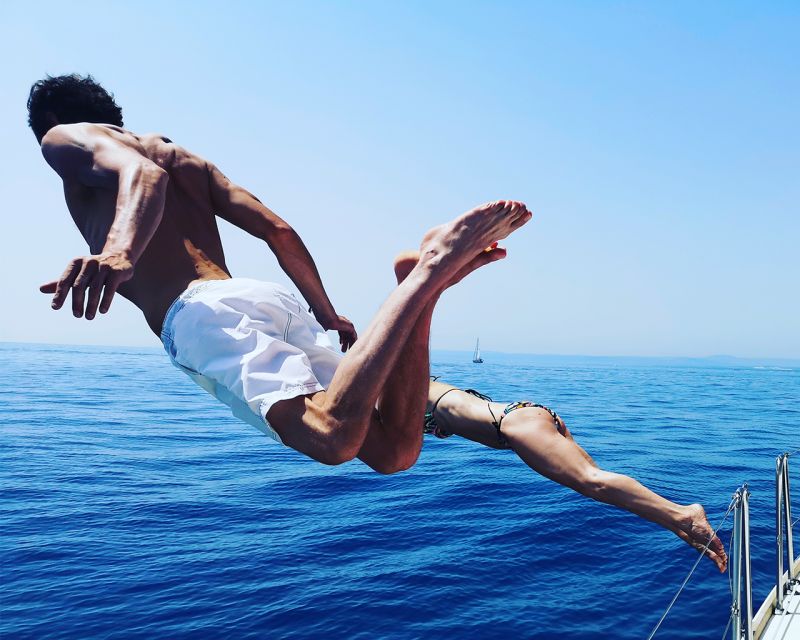 Catania: Coastline Sailing Trip with Aperitif and Prosecco - Swimming in the Ionian Sea