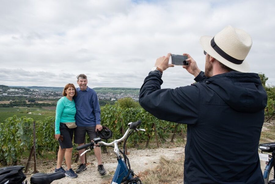 Champagne: E-Bike Champagne Day Tour with Tastings and Lunch - Hautvillers and the church of Dom Pérignon