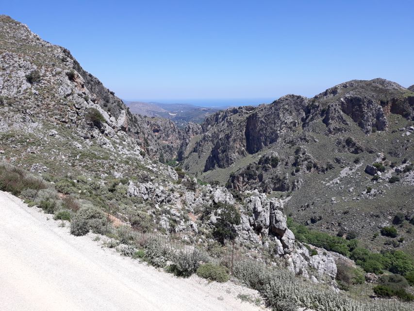 Chania: Milia Mountain Tour w/Lunch Olive Oil/Wine Tastings - Topolia Gorge on the return