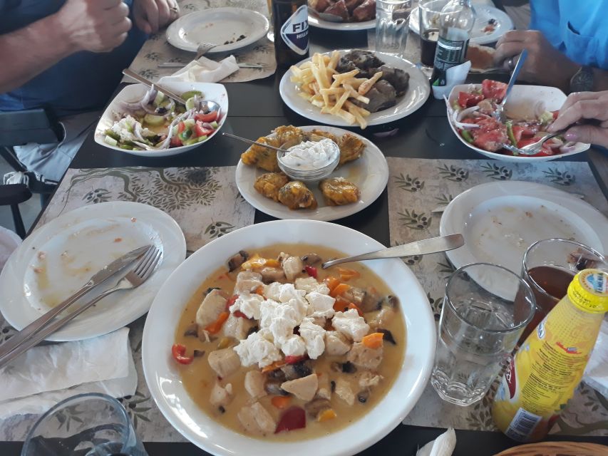 Chania: Milia Mountain Tour w/Lunch Olive Oil/Wine Tastings - Ano Vouves and an olive tree measured in millennia