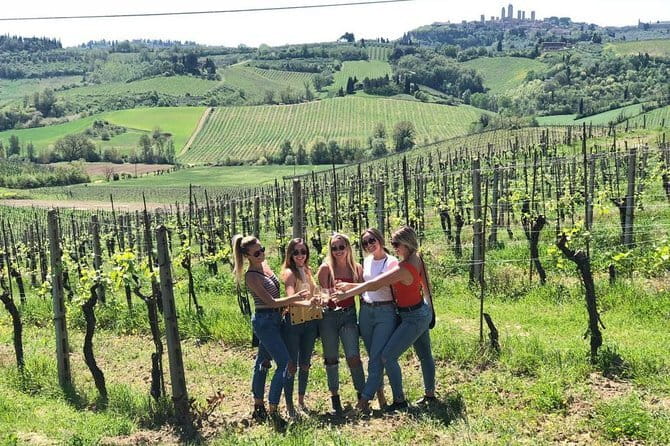 Chianti Wineries Tour with Tuscan Lunch and San Gimignano - Transport, timing, and group size