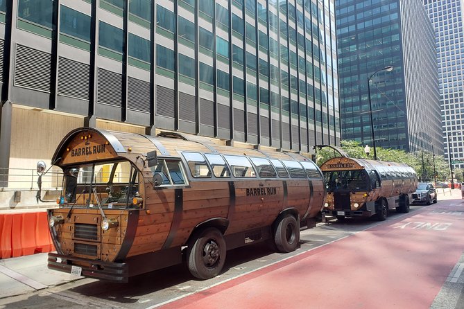 Chicago Craft Brewery Barrel Bus Tour - Riding Chicago’s barrel-shaped bus