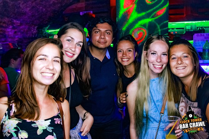 Clock Tower Bar Crawl ending at Prague's BIGGEST rooftop CLUB - The middle of the night: two or three bars
