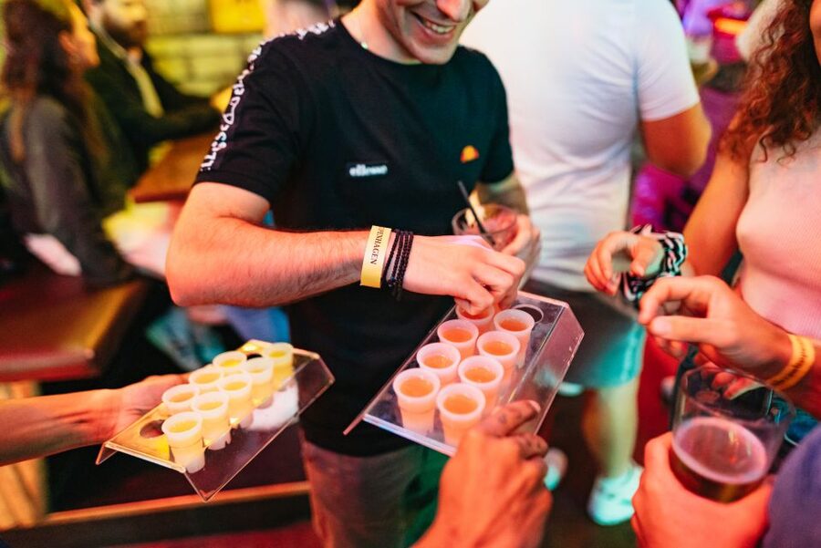 Copenhagen: Guided Party Pub Crawl with 4 Shots and 1 Drink - Walking between bars in Copenhagen