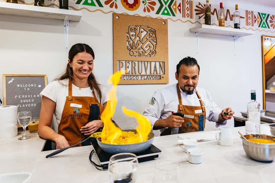 Cusco: Peruvian Cooking Class, Cocktails & Local Market Tour - Making two Peruvian cocktails with pisco