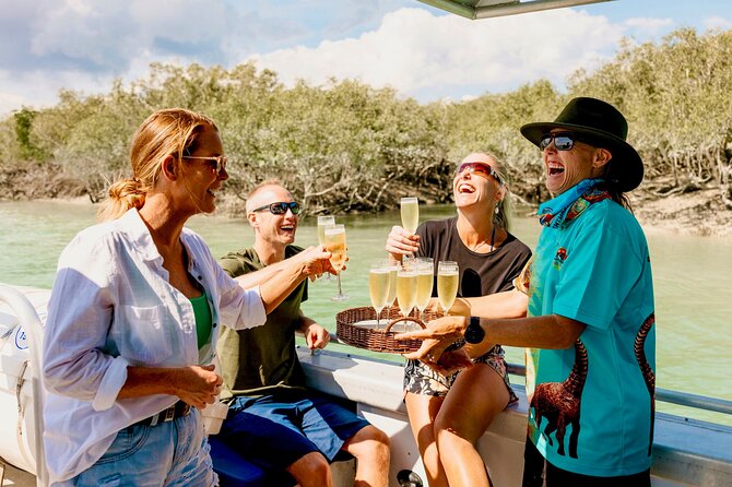 DINOSAUR ADVENTURE CRUISE - With Beachside Tapas and Cocktails - Reaching the coast by a purpose-built boat