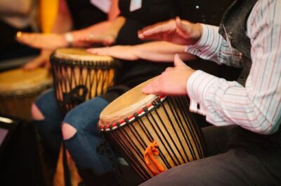 Drumstruck at Silvermist. Live African Drum Show & Wine tasting