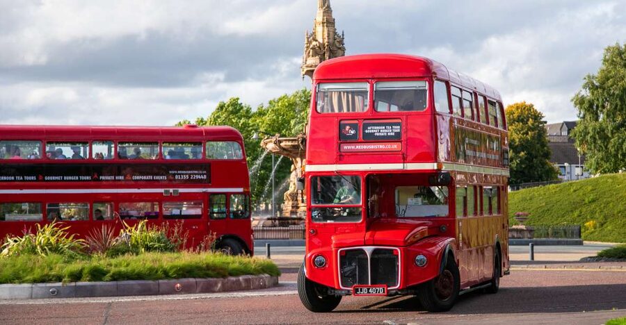 Edinburgh: Vintage Bus Tour with Afternoon Tea or Gin - Key points to know before booking