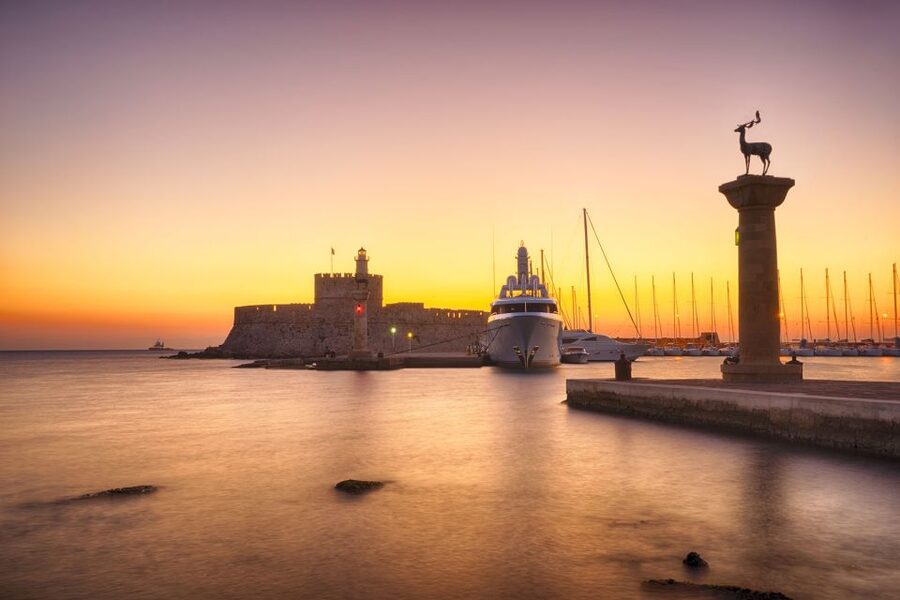Faliraki: Evening RIB Cruise with Champagne and Sunset Views - Crossing from Rhodes’s east coast toward the west