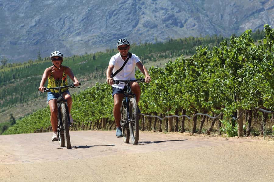 Franschhoek: E-Bike Guided Winery Tour - The first 25 minutes: Franschhoek by e-bike