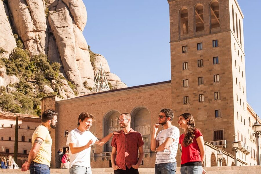 From Barcelona: Montserrat Half-Day Wine and Tapas Trip - Leaving Barcelona for the mountain