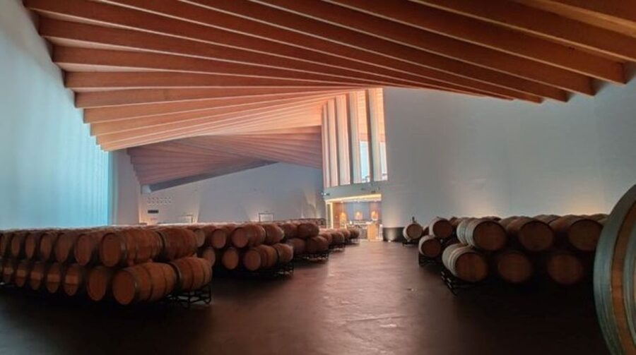 From Bilbao: Rioja Architecture and Wine Tour - Ysios and the Sierra Cantabria views