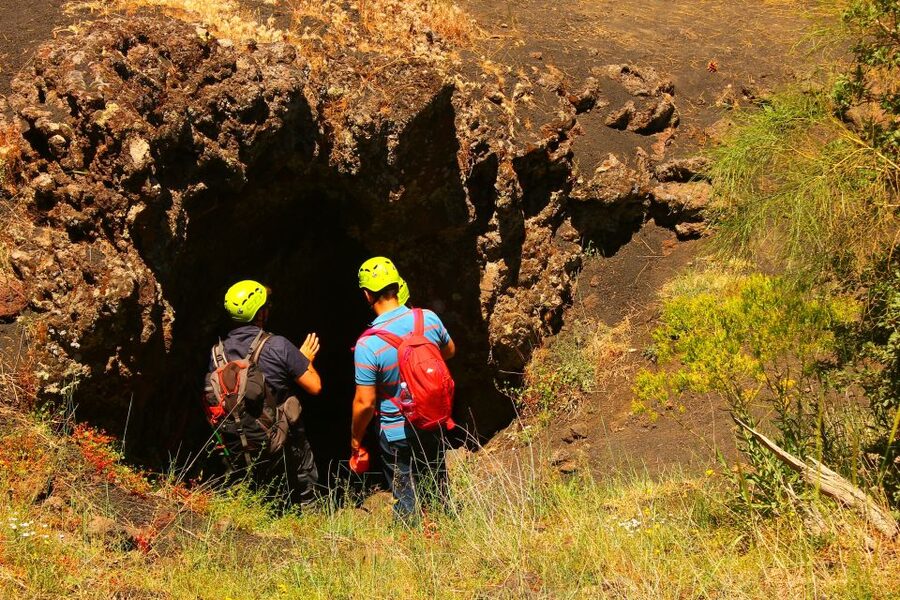 From Catania: Mt. Etna, Wine and Alcantara Tour - A winery lunch with Etna on the table