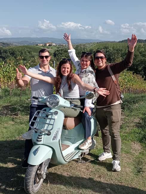 From Florence: Small Group Vespa Tour Tuscany Winery & Lunch - What the $235 price covers