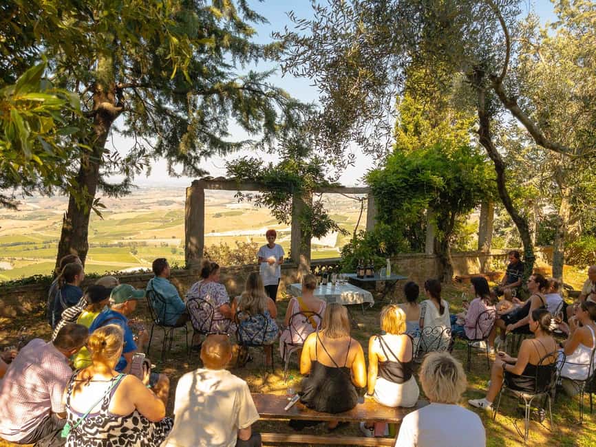 From Florence: Val D'Orcia Tour with Wine Tasting - Two wineries, two different wine lessons