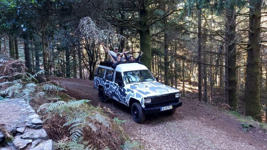 From Funchal: Open Roof Jeep Tour with Madeira Wine Tasting - Starting in Funchal and heading toward Câmara de Lobos