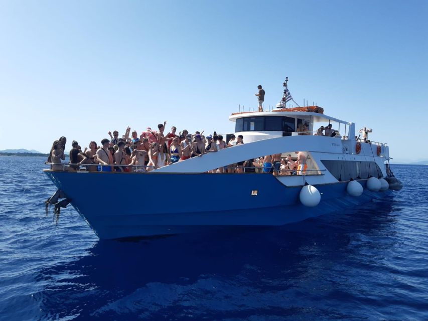 From Lefkimmi: Corfu, Kavos Party Booze Cruise - Blue Lagoon: the best break from the dance floor
