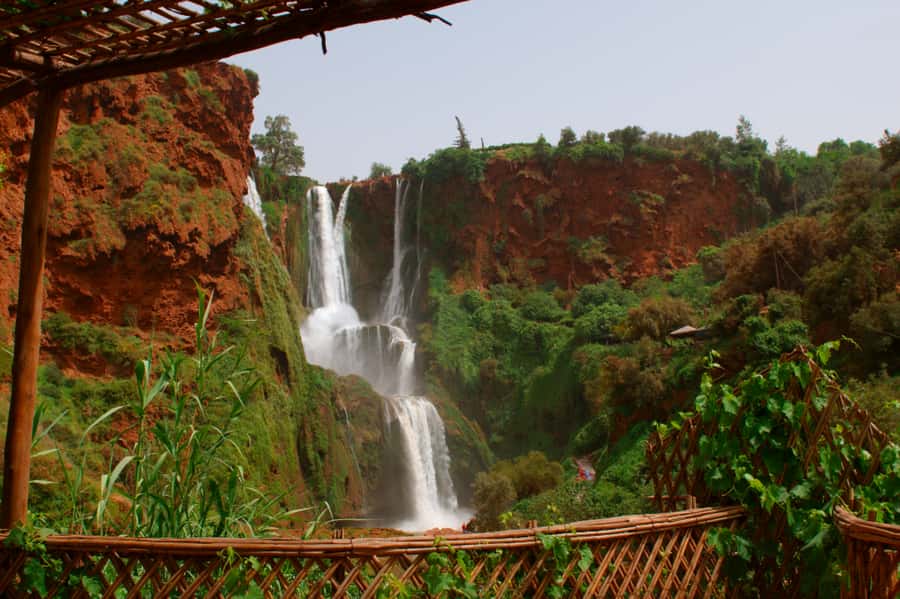 From Marrakech: Guided Ouzoud Waterfalls Tour with Boat Ride - Lunch above the falls